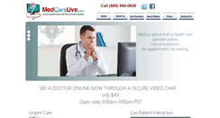 Desktop Screenshot of medcarelive.com